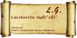 Laczkovits Győző névjegykártya