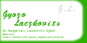 gyozo laczkovits business card